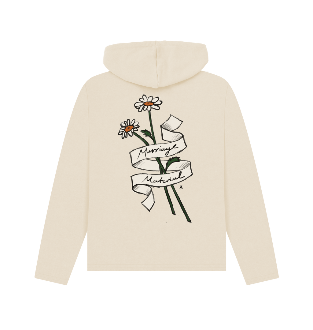 Oat Printed Hoody Back