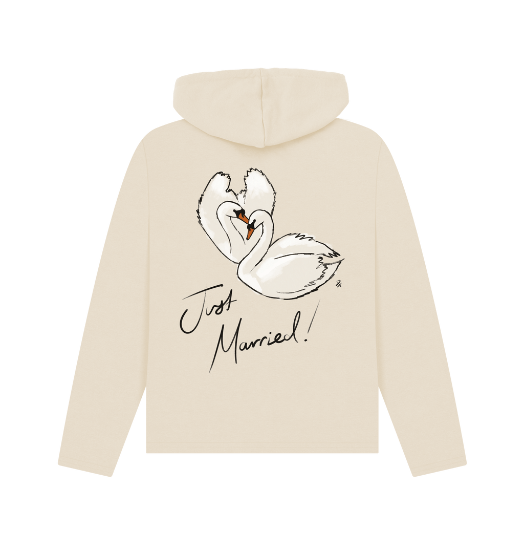 Oat Printed Hoody Back