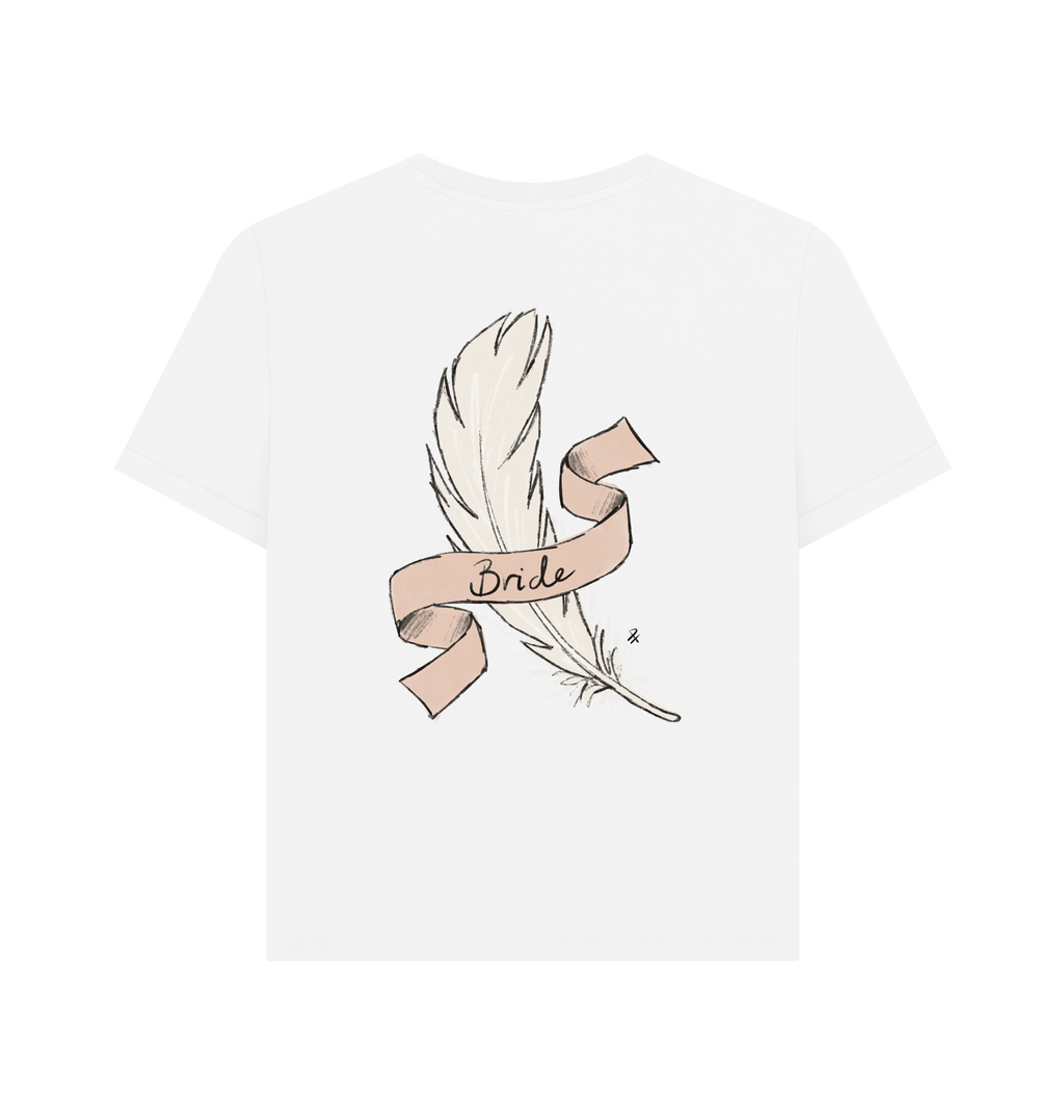 White Printed T-shirt Back