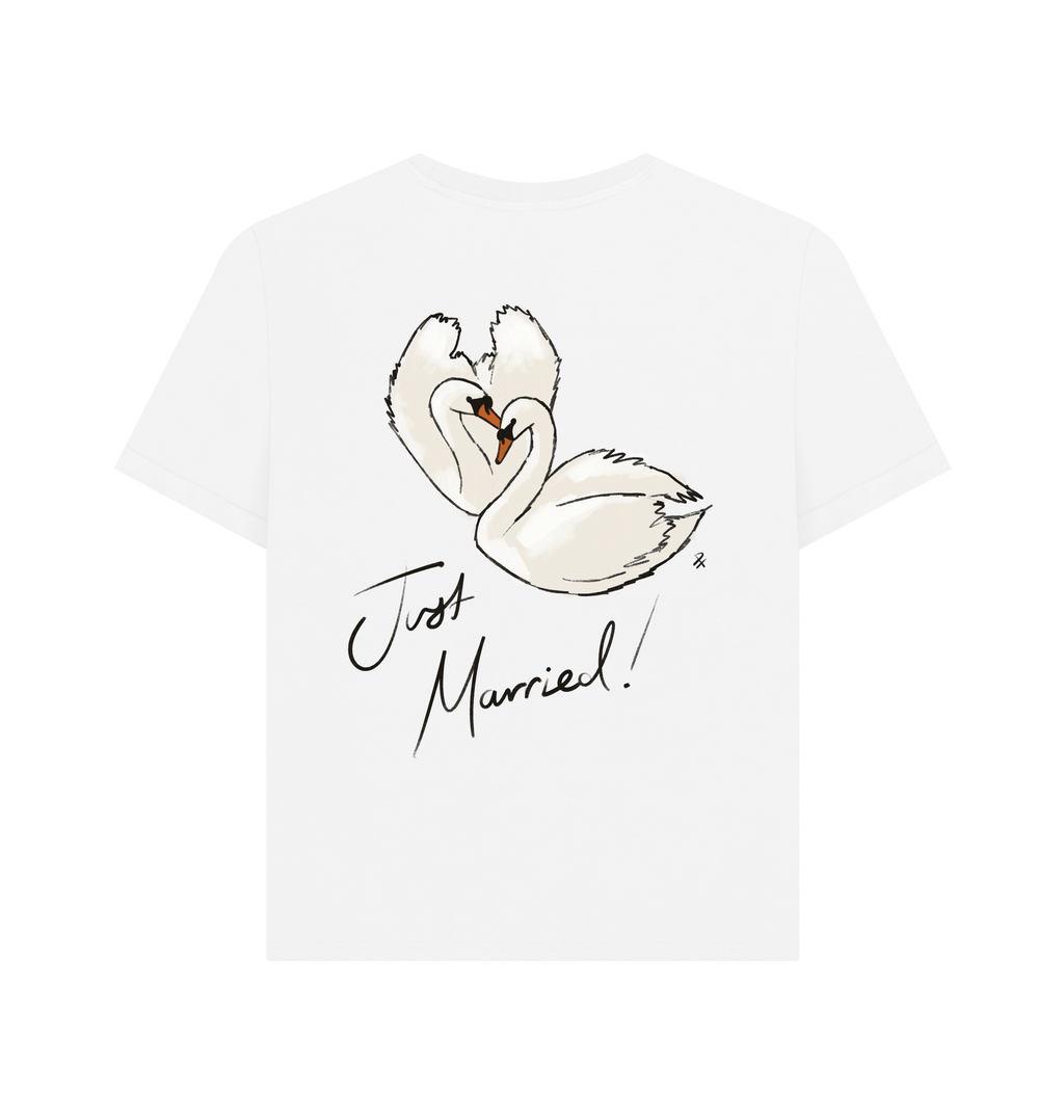 White Printed T-shirt Back