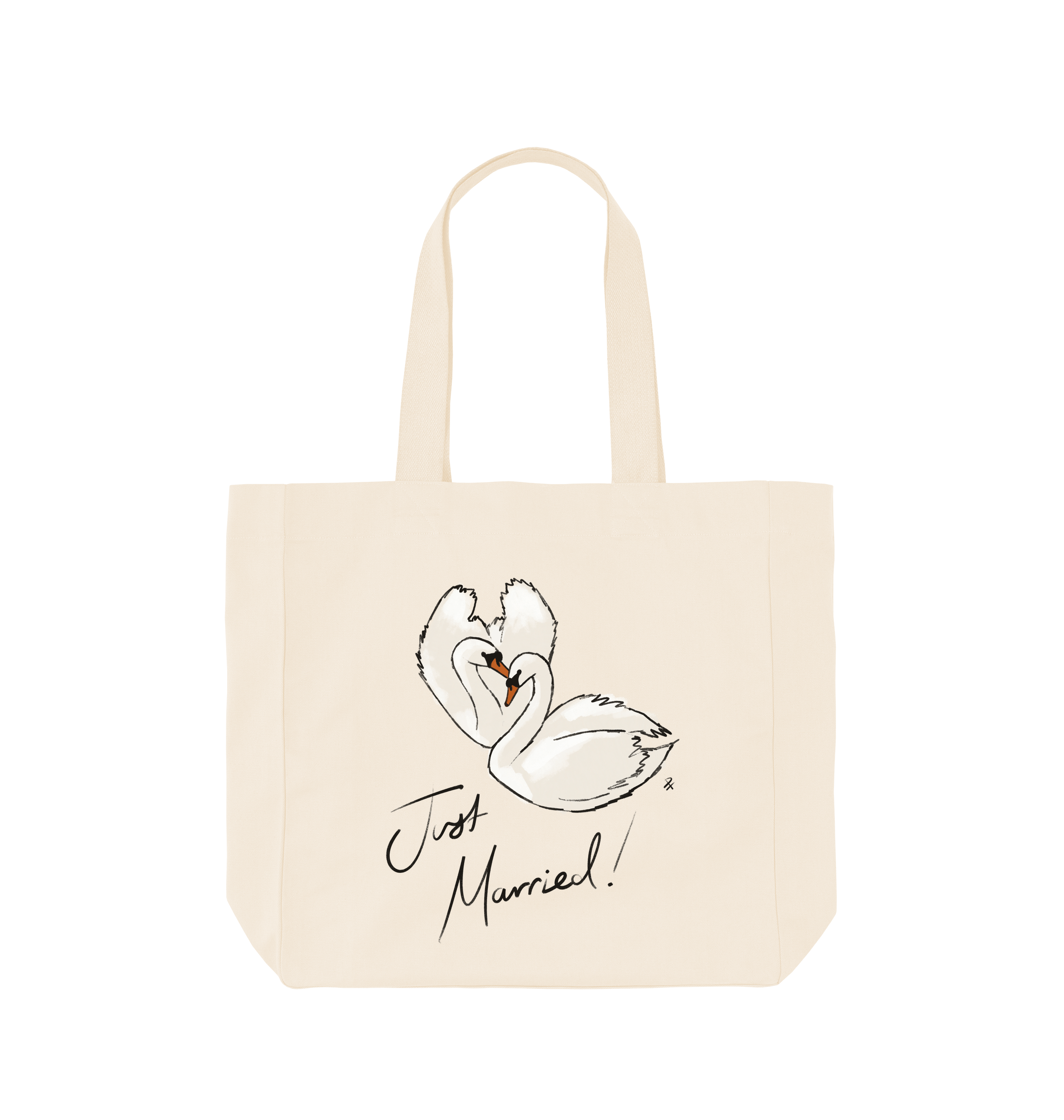 Natural Printed Bag Front