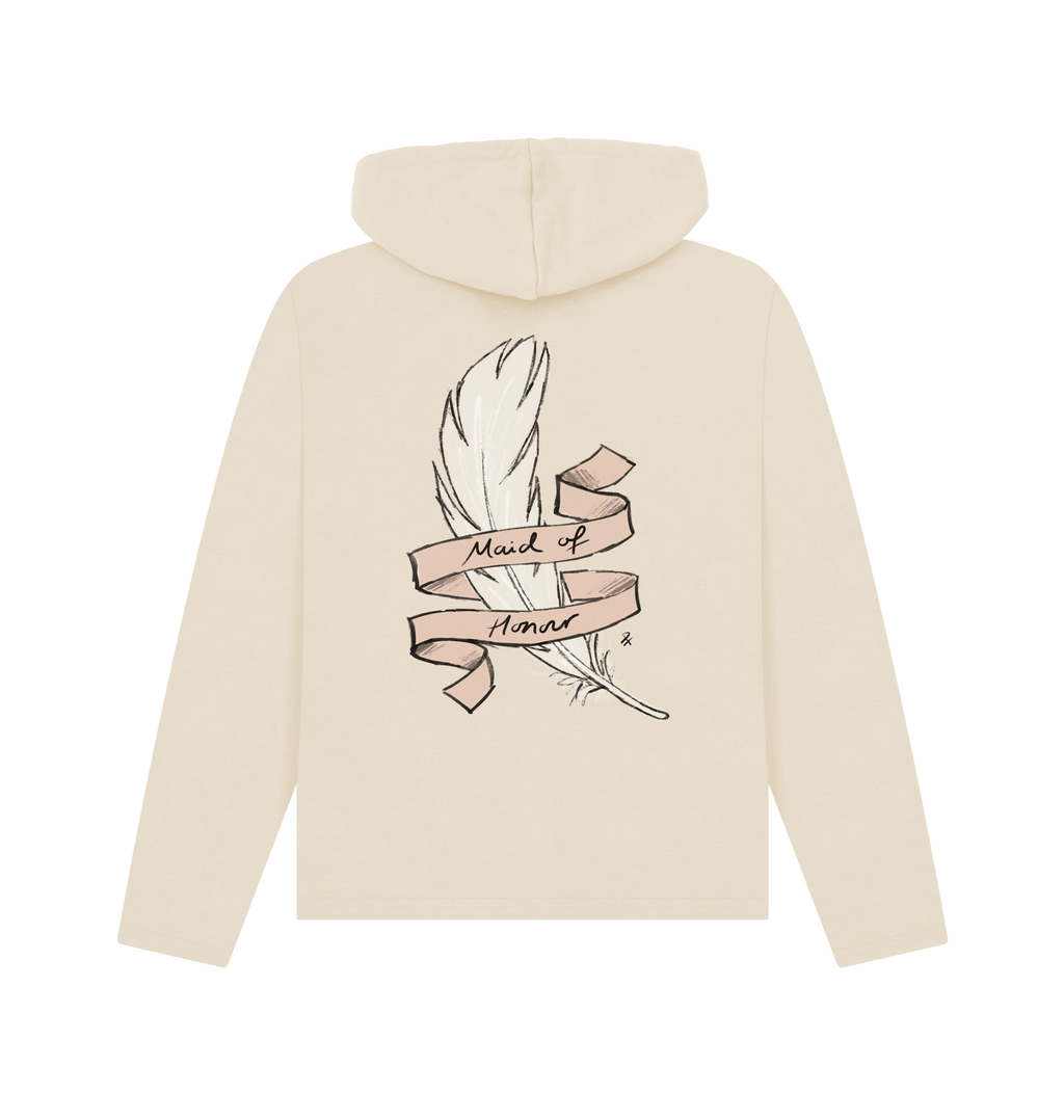 Oat Printed Hoody Back