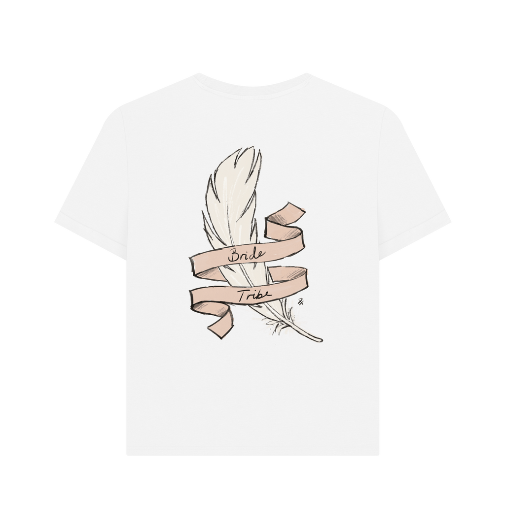 White Printed T-shirt Back