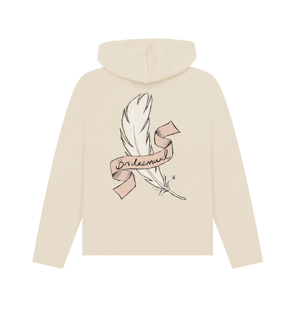 Oat Printed Hoody Back