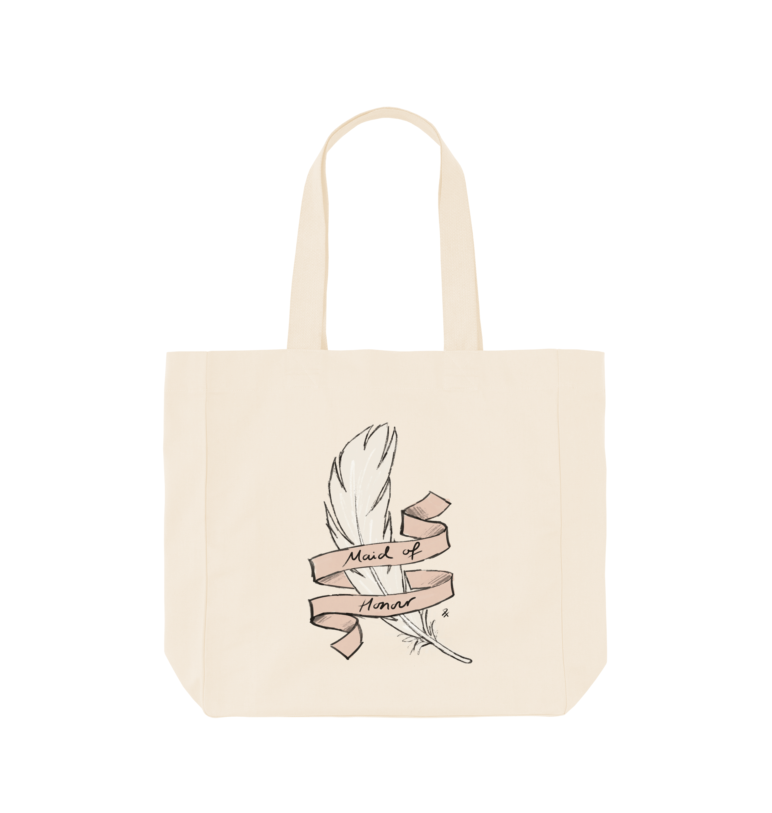 Natural Printed Bag Front
