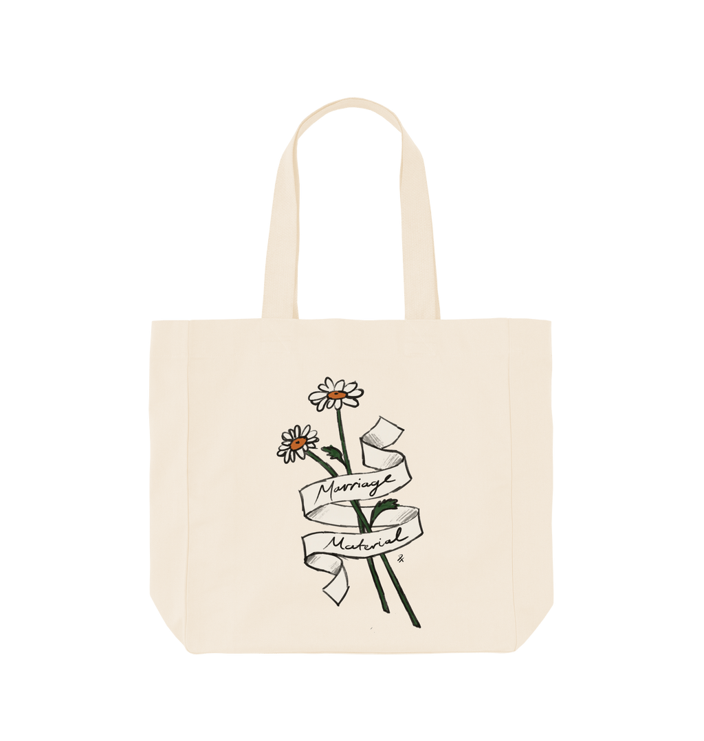 Natural Printed Bag Front