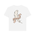 White Printed T-shirt Back