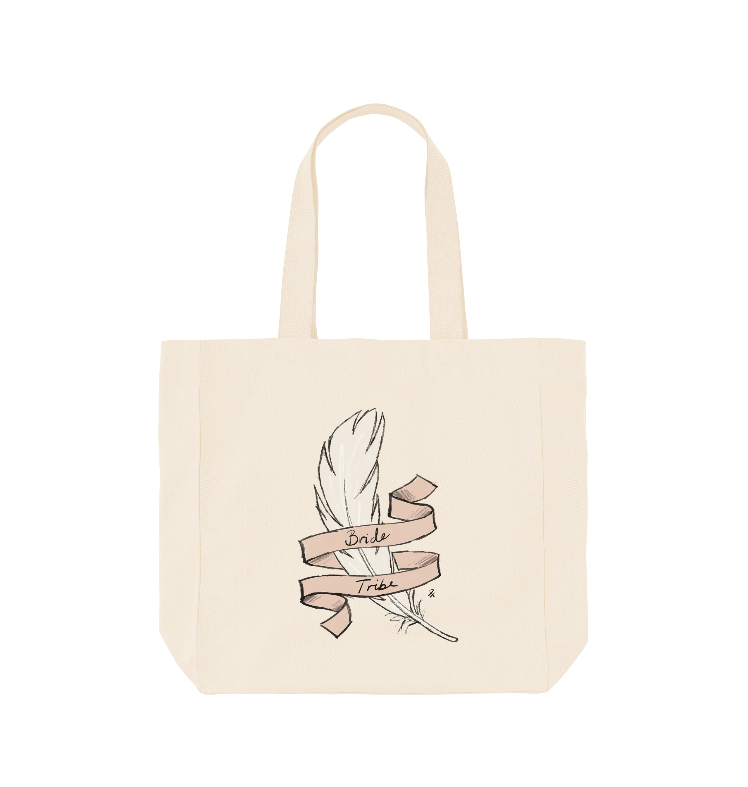 Natural Printed Bag Front