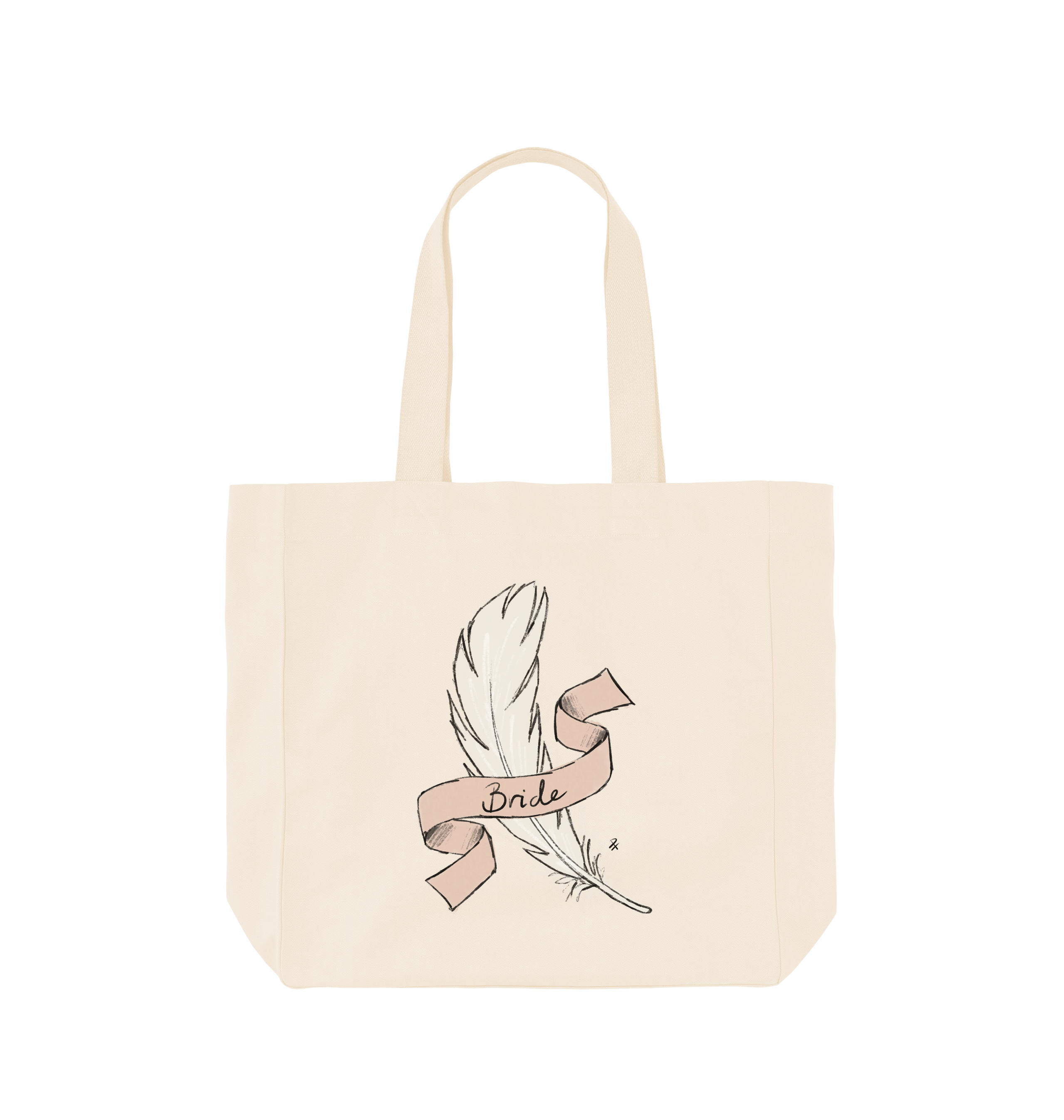 Natural Printed Bag Front